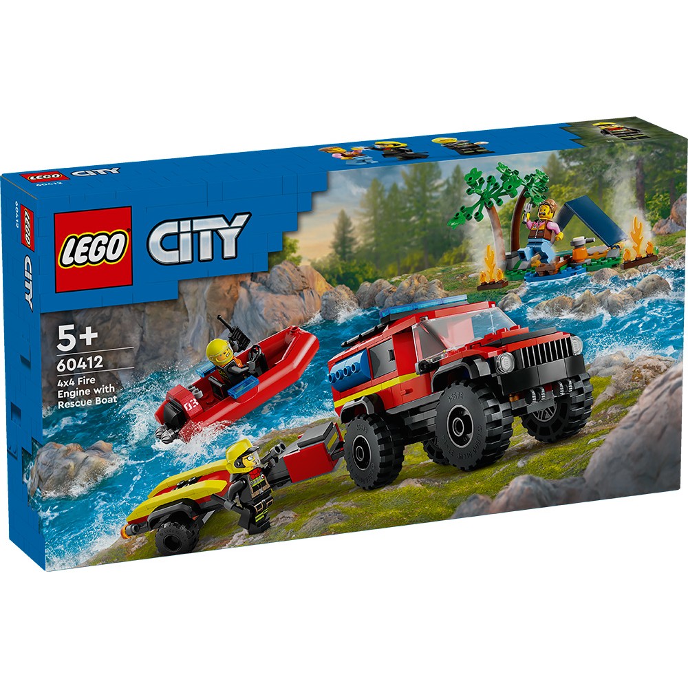 LEGO CITY ΠΥΡΟΣΒΕΣΤΙΚΟ ΌΧΗΜΑ 4X4 ΜΕ ΦΟΥΣΚΩΤΟ ΔΙΑΣΩΣΗΣ (60412)