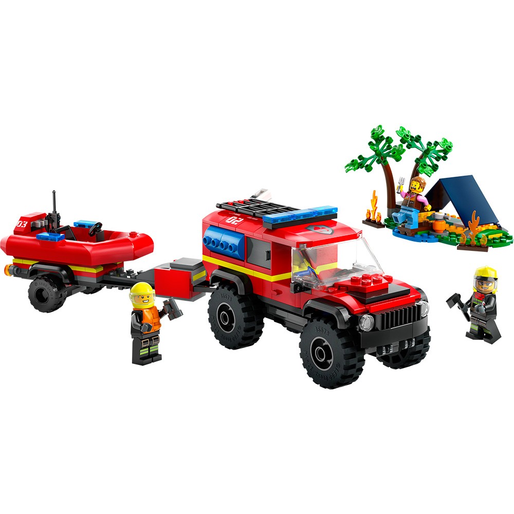 LEGO CITY ΠΥΡΟΣΒΕΣΤΙΚΟ ΌΧΗΜΑ 4X4 ΜΕ ΦΟΥΣΚΩΤΟ ΔΙΑΣΩΣΗΣ (60412)