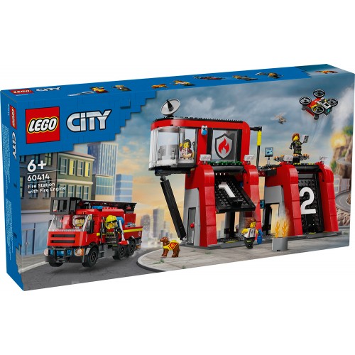 LEGO CITY ΣΤΑΘΜΟΣ ΠΥΡΟΣΒΕΣΤΙΚΗΣ ΜΕ ΠΥΡΟΣΒΕΣΤΙΚΟ ΦΟΡΤΗΓΟ (60414)