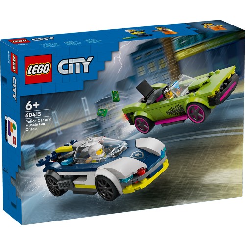 LEGO CITY ΚΥΝΗΓΗΤΟ ΑΥΤΟΚΙΝΗΤΟΥ ΑΣΤΥΝΟΜΙΑΣ ΚΑΙ MUSCLE CAR (60415)