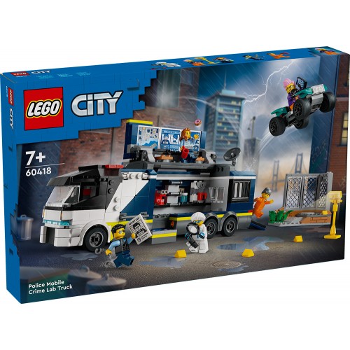 LEGO CITY ΑΣΤΥΝΟΜΙΚΟ ΦΟΡΤΗΓΟ ΜΕ ΚΙΝΗΤΟ ΕΓΚΛΗΜΑΤΟΛΟΓΙΚΟ ΕΡΓΑΣΤΗΡΙΟ (60418)