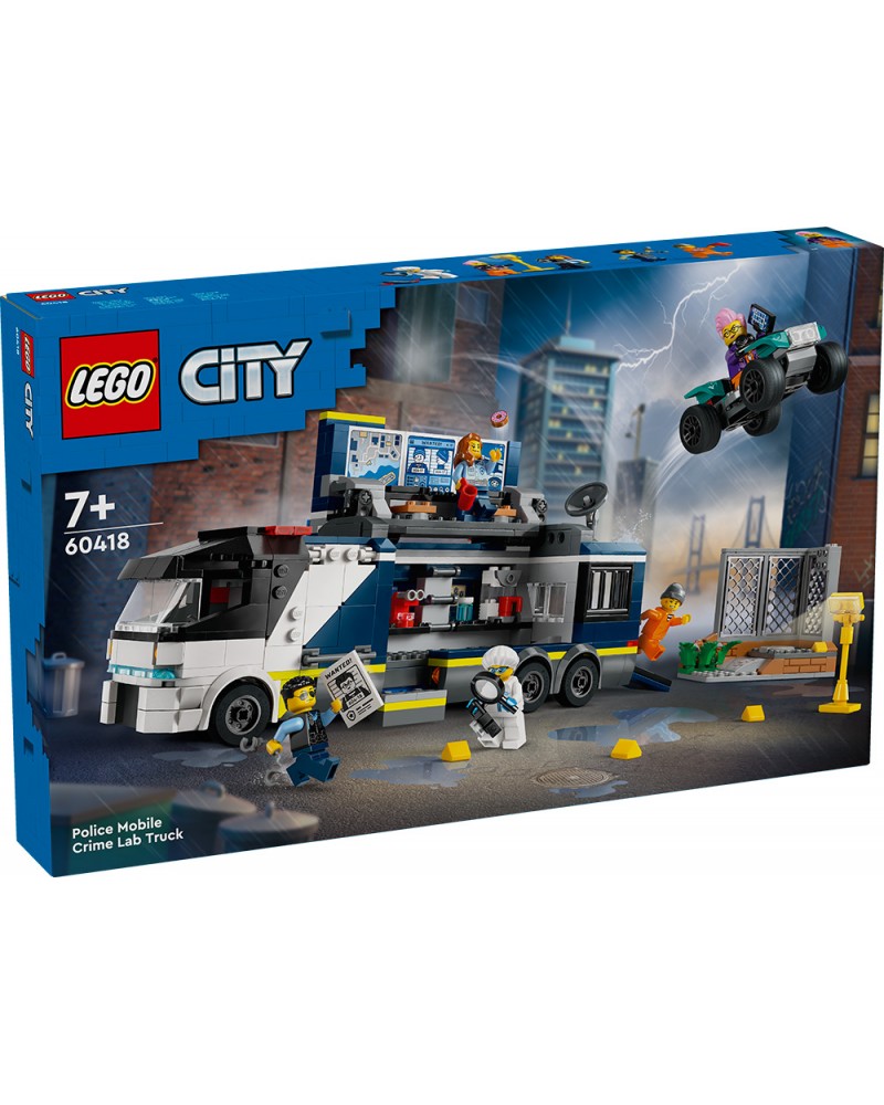 LEGO CITY ΑΣΤΥΝΟΜΙΚΟ ΦΟΡΤΗΓΟ ΜΕ ΚΙΝΗΤΟ ΕΓΚΛΗΜΑΤΟΛΟΓΙΚΟ ΕΡΓΑΣΤΗΡΙΟ (60418)