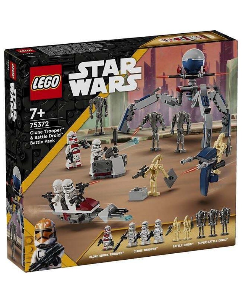 LEGO STAR WARS ΠΑΚΕΤΟ ΜΑΧΗΣ ΜΕ ΣΤΡΑΤΙΩΤΕΣ ΚΛΩΝΟΥΣ & ΑΝΔΡΟΕΙΔΗ ΜΑΧΗΣ (75372)