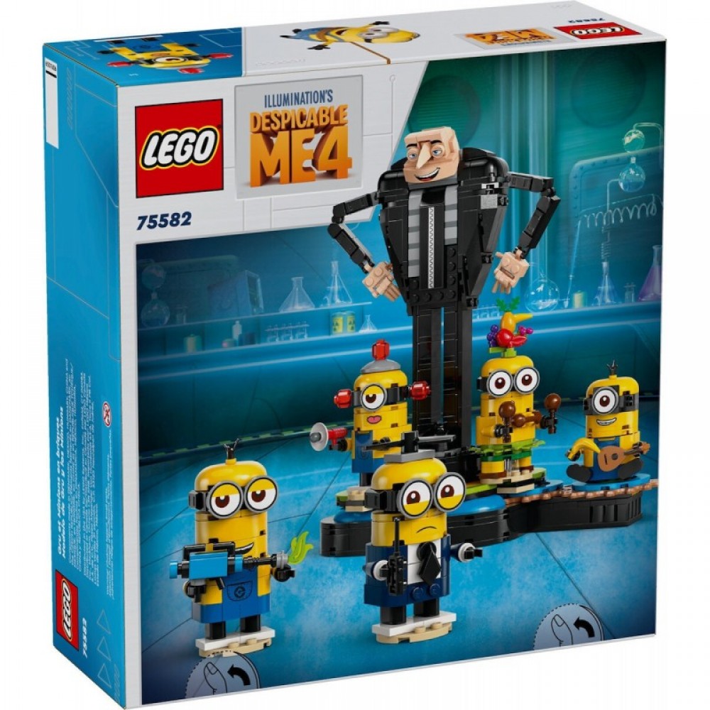 LEGO DESPICABLE ME: 4 BRICK-BUILT GRU AND MINIONS  (75582)