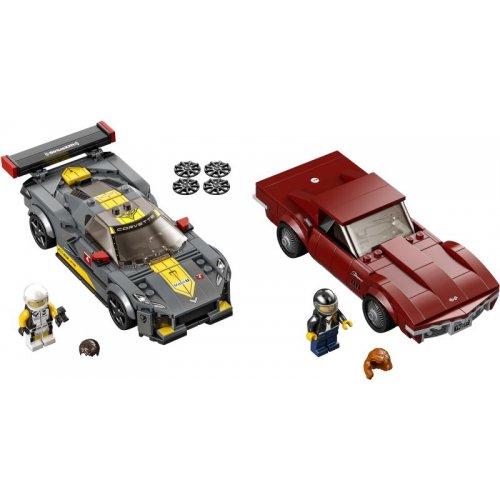 LEGO SPEED CHAMPIONS CHEVROLET CORVETTE C8.R RACE CAR & 1968 CORVETTE (76903)