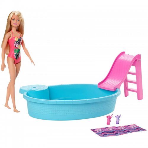 BARBIE ΝΕΑ ΕΞΩΤΙΚΗ ΠΙΣΙΝΑ ΜΕ ΚΟΥΚΛΑ (GHL91)