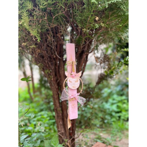 ΛΑΜΠΆΔΑ ΡΟΖ ΜΕ ΞΥΛΙΝΟ ΚΡΙΚΟ ΜΟΝΟΚΕΡΟ (811917-1)