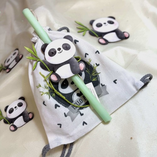 ΛΑΜΠΑΔΑ ΑΡΩΜΑΤΙΚΗ ΠΡΑΣΙΝΗ ΜΕ PANDA ΚΑΙ ΣΑΚΙΔΙΟ (812784)