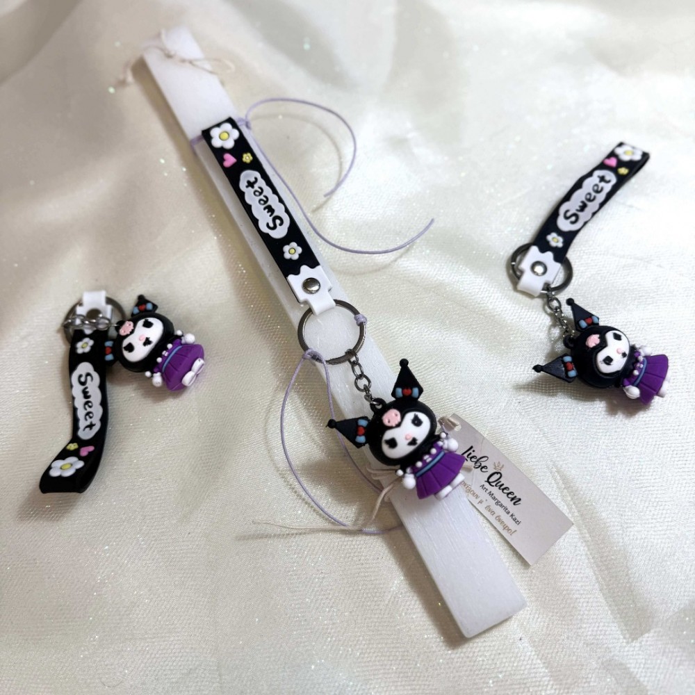 ΛΑΜΠΑΔΑ ΑΡΩΜΑΤΙΚΗ ΜΠΡΕΛΟΚ KUROMI ΜΩΒ ΦΟΡΕΜΑ (812933)