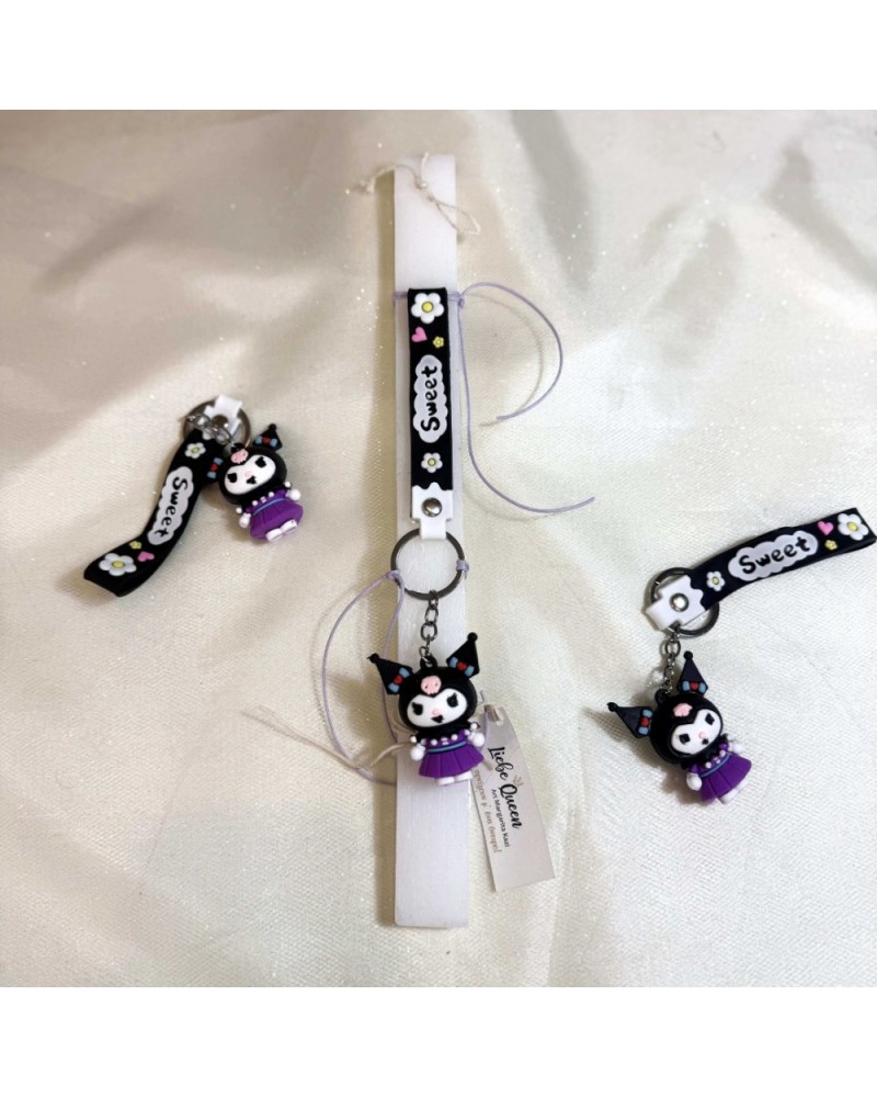 ΛΑΜΠΑΔΑ ΑΡΩΜΑΤΙΚΗ ΜΠΡΕΛΟΚ KUROMI ΜΩΒ ΦΟΡΕΜΑ (812933)