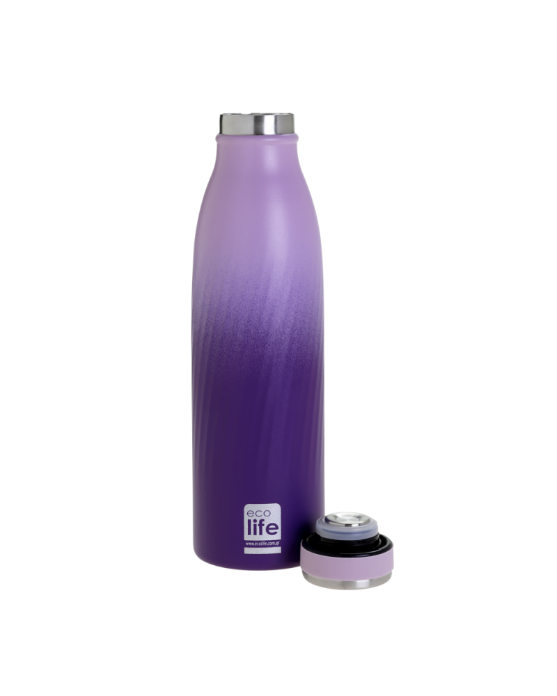 ΜΕΤΑΛΛΙΚΟ ΜΠΟΥΚΑΛΙ THERMOS 500ML PURPLE OMBRE SLIM (33-BO-3042)