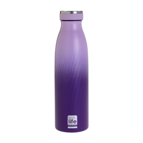 ΜΕΤΑΛΛΙΚΟ ΜΠΟΥΚΑΛΙ THERMOS 500ML PURPLE OMBRE SLIM (33-BO-3042)