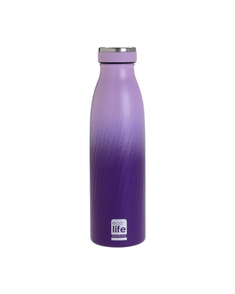 ΜΕΤΑΛΛΙΚΟ ΜΠΟΥΚΑΛΙ THERMOS 500ML PURPLE OMBRE SLIM (33-BO-3042)