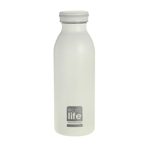 ΜΕΤΑΛΛΙΚΟ ΘΕΡΜΟΣ 450ML ΠΑΣΤΕΛ ΛΕΥΚΟ (33-BO-3045)