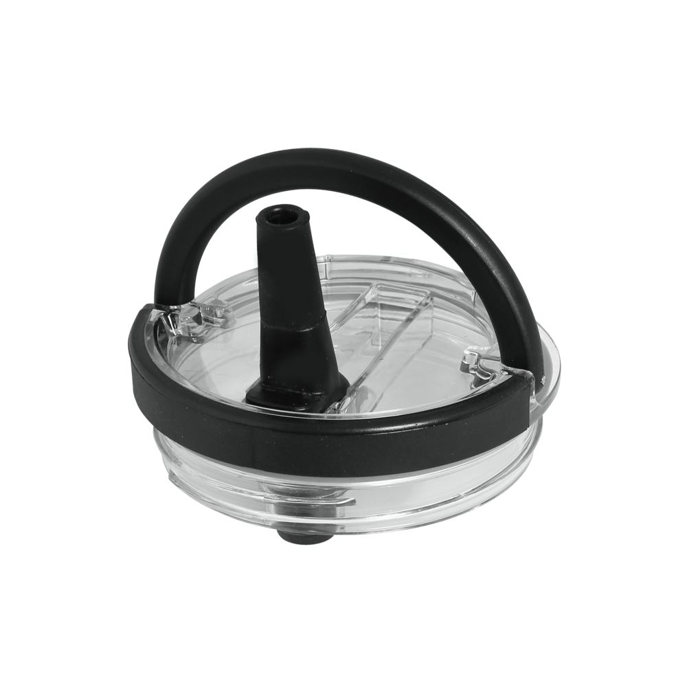 TUMBLER 900ML - RICH BLACK 2 HANDLES LID (33-BO-7072)