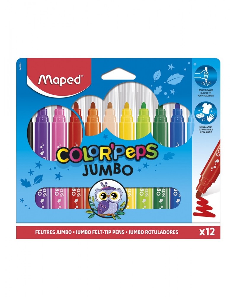 MAPED ΜΑΡΚΑΔΟΡΟΙ COLOR' PEPS MAXI X12 SPECIAL EDITION ΣΕ ΧΑΡΤΙΝΗ ΣΥΣΚΕΥΑΣΙΑ (846901)