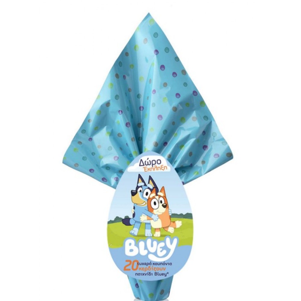 MARKIDIS BLUEY ΠΑΣΧΑΛΙΝΟ ΣΟΚΟΛΑΤΕΝΙΟ ΑΥΓΟ ΓΑΛΑΚΤΟΣ 160gr. (08321)