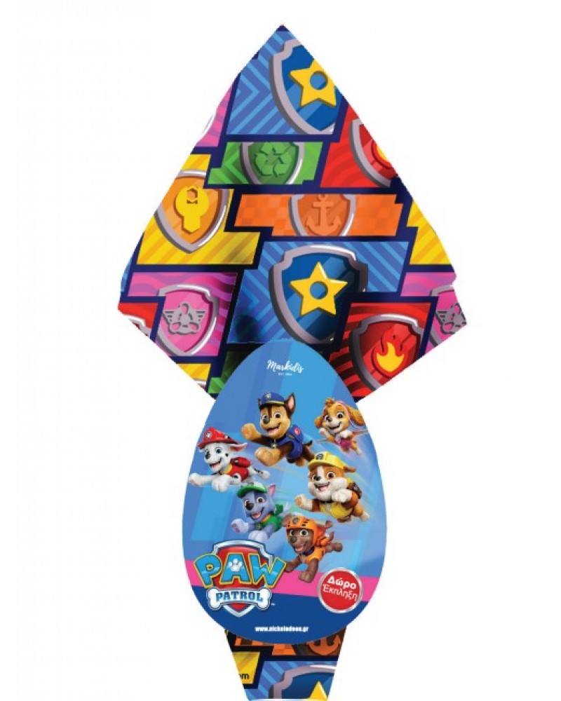 MARKIDIS PAW PATROL ΠΑΣΧΑΛΙΝΟ ΣΟΚΟΛΑΤΕΝΙΟ ΑΥΓΟ ΓΑΛΑΚΤΟΣ 160gr. (08307)