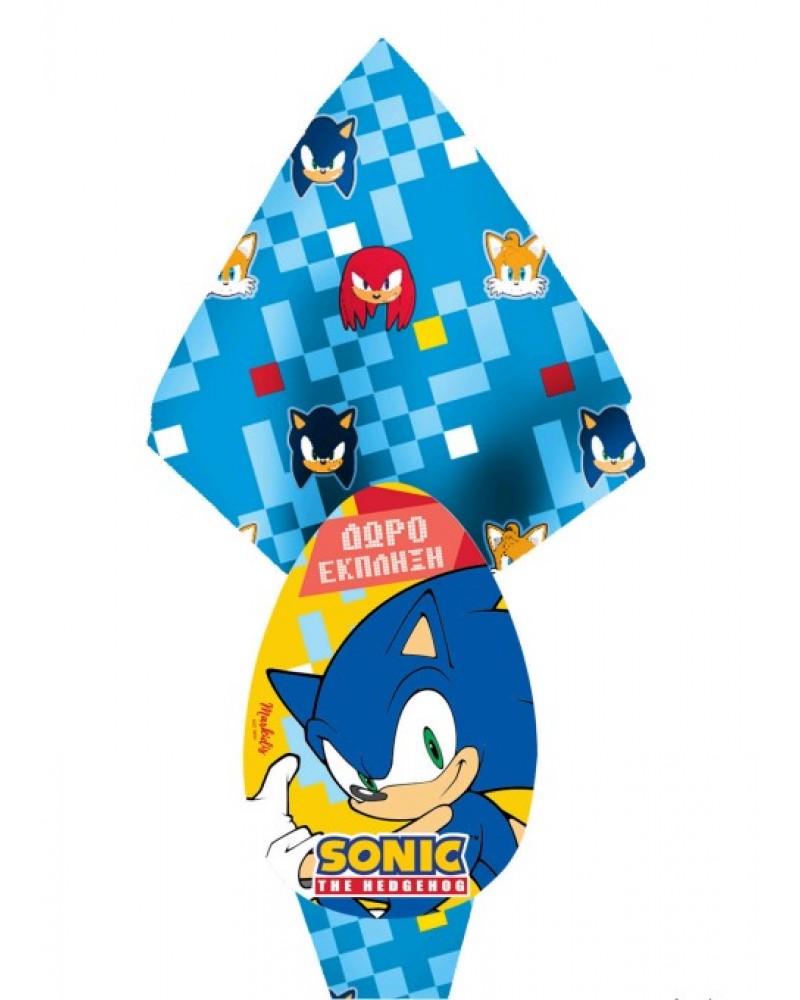 MARKIDIS SONIC ΠΑΣΧΑΛΙΝΟ ΣΟΚΟΛΑΤΕΝΙΟ ΑΥΓΟ ΓΑΛΑΚΤΟΣ 160gr. (08320)