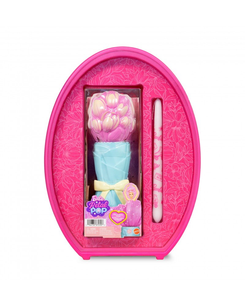 ΛΑΜΠΑΔΑ BARBIE PETAL POP ΡΟΖ ΤΟΥΛΙΠΑ (JMF57)