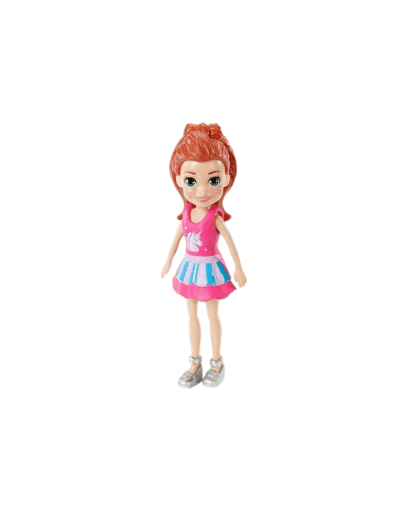 POLLY POCKET ΚΟΥΚΛΑ ΜΕ ΑΞΕΣΟΥΑΡ LILA ΡΟΖ ΦΟΡΕΜΑ (GKL32)