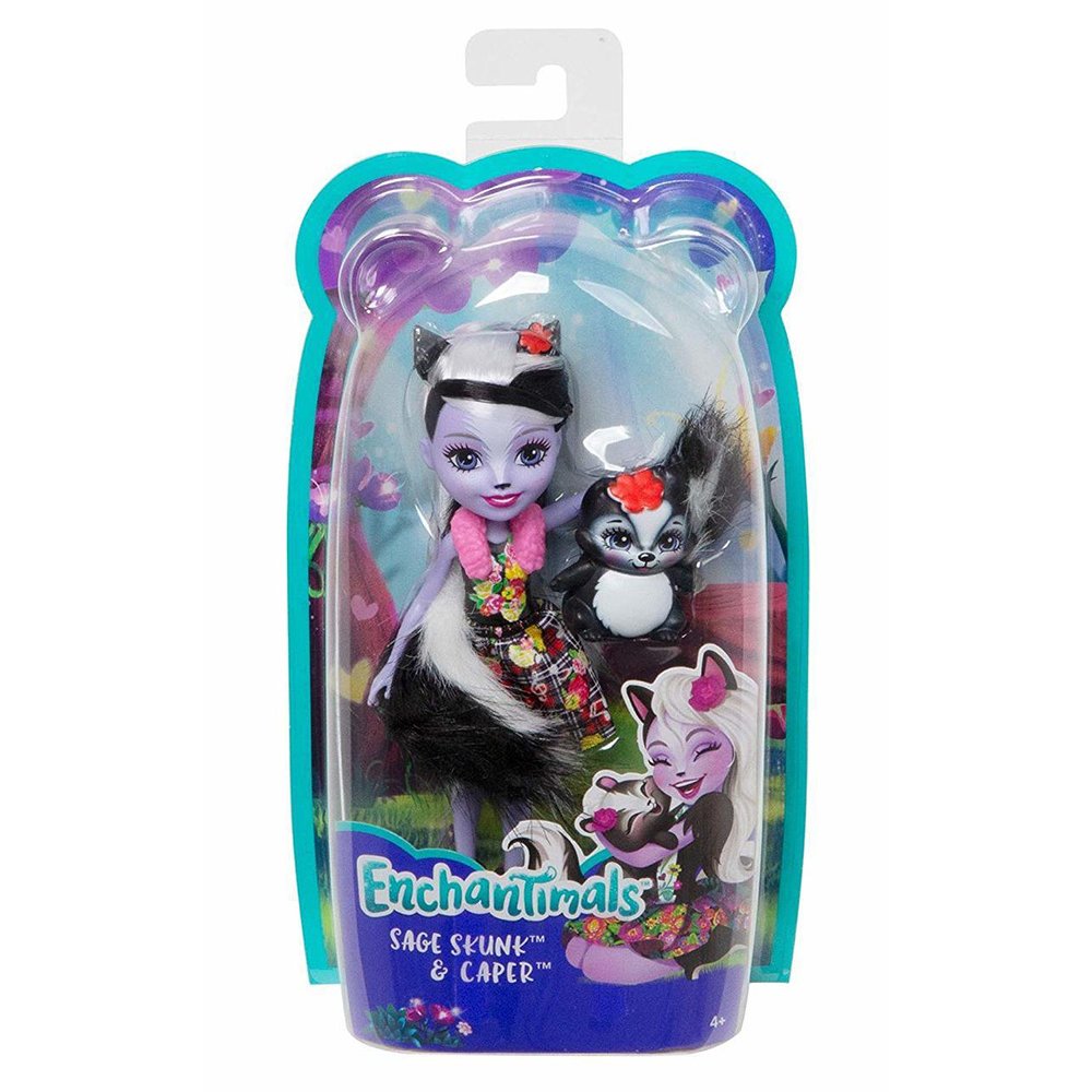 ENCHANTIMALS ΚΟΥΚΛΑ ΚΑΙ ΖΩΑΚΙ SAGE SKUNK AND CAPER (FXM72)