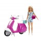  BARBIE SCOOTER ΚΑΙ ΚΟΥΚΛΑ (GBK85)