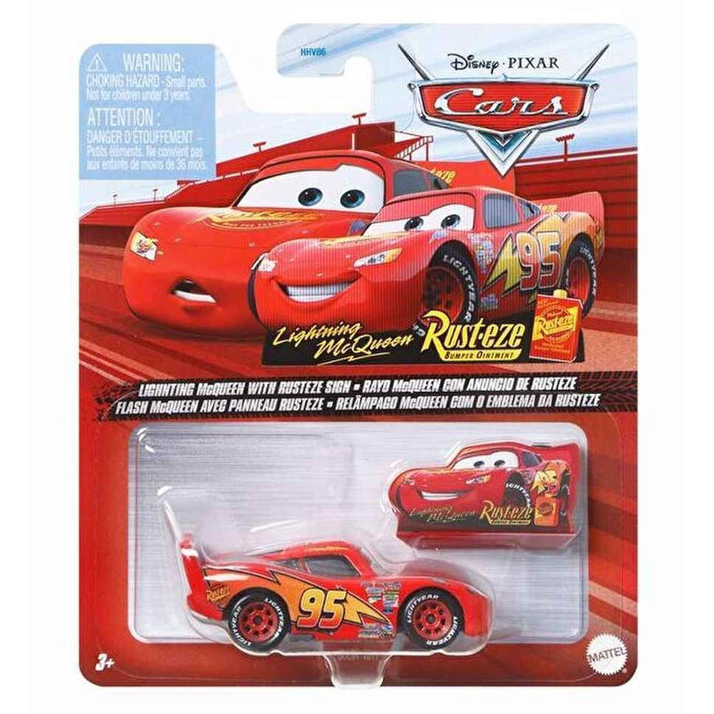 CARS 3  ΑΥΤΟΚΙΝΗΤΑΚΙ LIGHTNING MCQUEEN WITH RUSTEZE SIGN (GCC81)