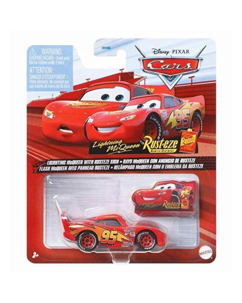 CARS 3  ΑΥΤΟΚΙΝΗΤΑΚΙ LIGHTNING MCQUEEN WITH RUSTEZE SIGN (GCC81)