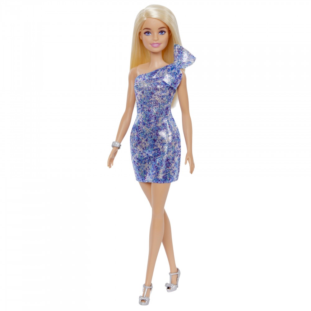 Barbie Μοντέρνα Φορέματα Με Αξεσουάρ ΞΑΝΘΙΑ ΜΠΛΕ ΦΟΡΕΜΑ (GRB32)