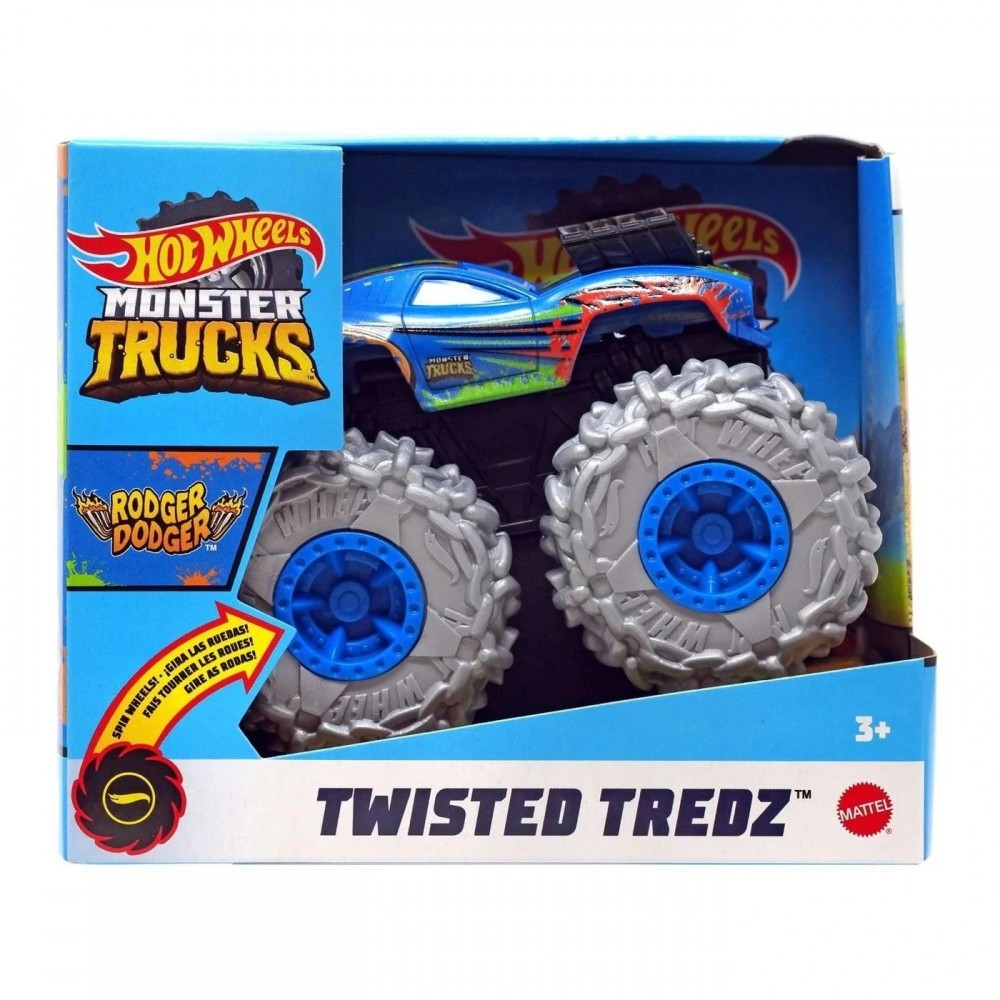 HOT WHEELS ΟΧΗΜΑΤΑ MONSTER TRUCKS REV UP 1:43 RODGER DODGER (GVK40)