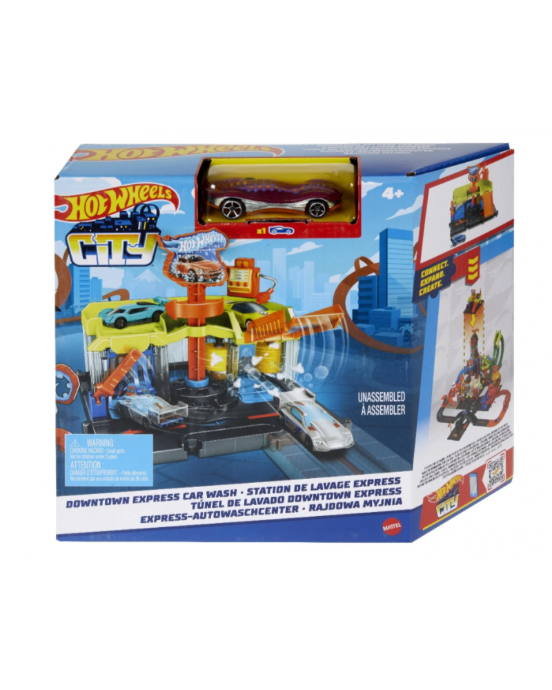 HOT WHEELS CITY ΠΙΣΤΑ DOWNTOWN EXPRESS CAR WASH (HDR27)