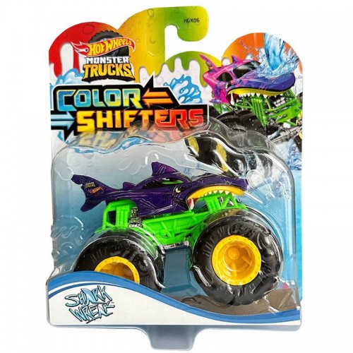 HOT WHEELS MONSTER TRUCKS COLOR SHIFTERS SHARK WREAK (HGX09)