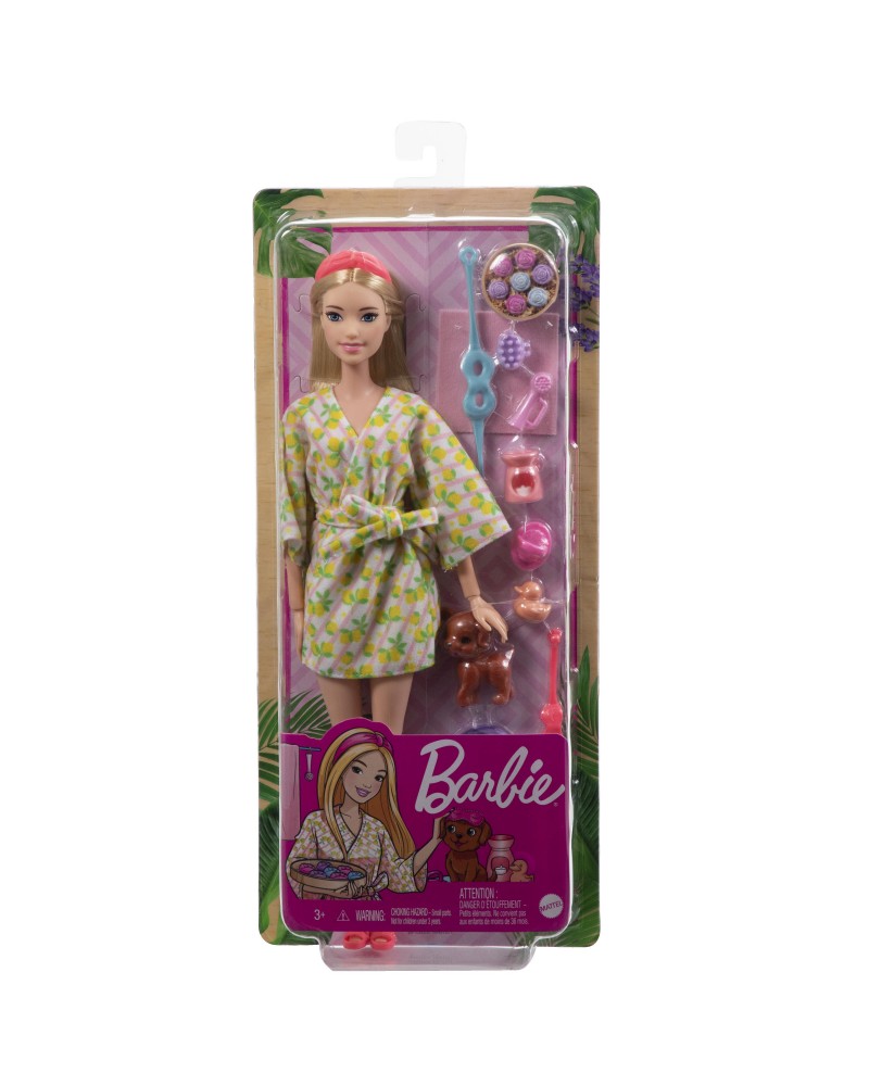 BARBIE WELLNESS ΗΜΕΡΑ ΟΜΟΡΦΙΑΣ ΞΑΝΘΙΑ ΚΟΥΚΛΑ ΣΠΑ (ΗΚΤ90)