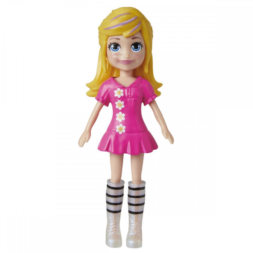 POLLY POCKET ΚΟΥΚΛΑ ΜΕΣΑΙΟ PACK ΞΑΝΘΙΑ (HKV89)