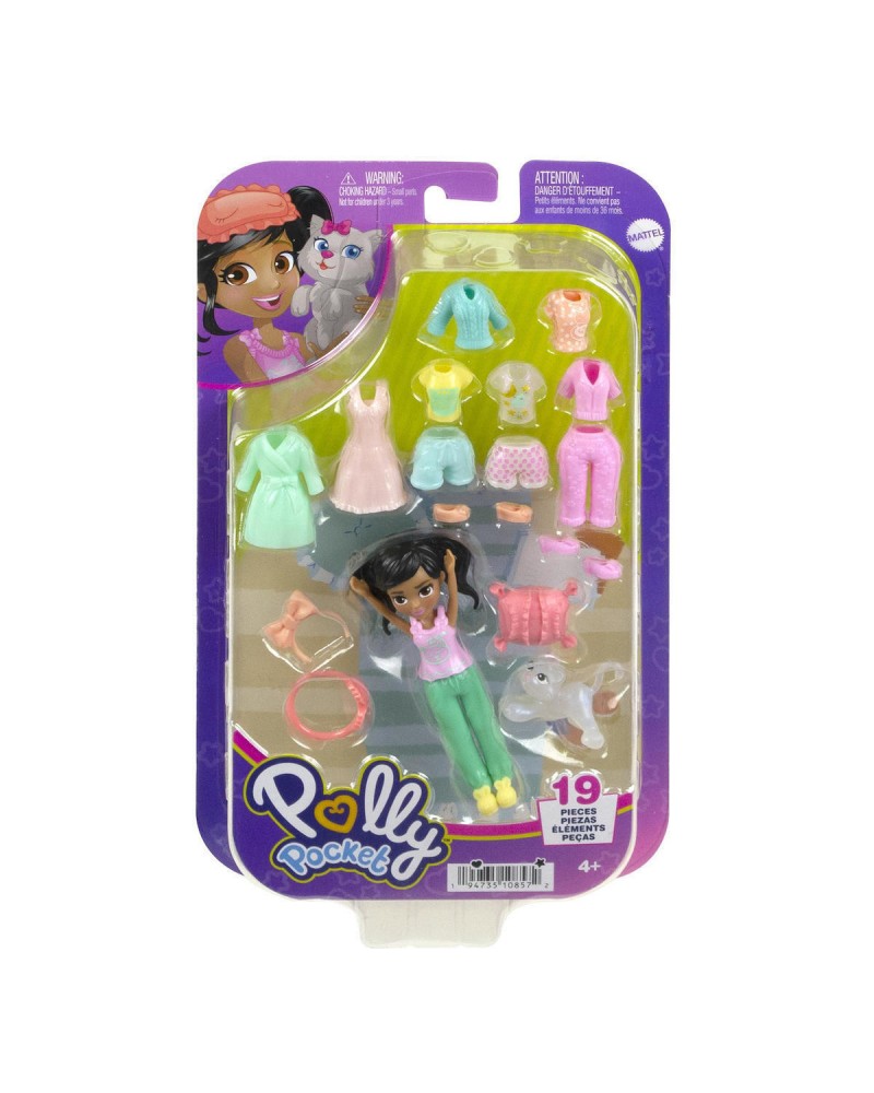 POLLY POCKET ΚΟΥΚΛΑ ΜΕΣΑΙΟ PACK ΚΑΣΤΑΝΗ ΜΕ ΚΟΤΣΙΔΙΑ (HKV92)