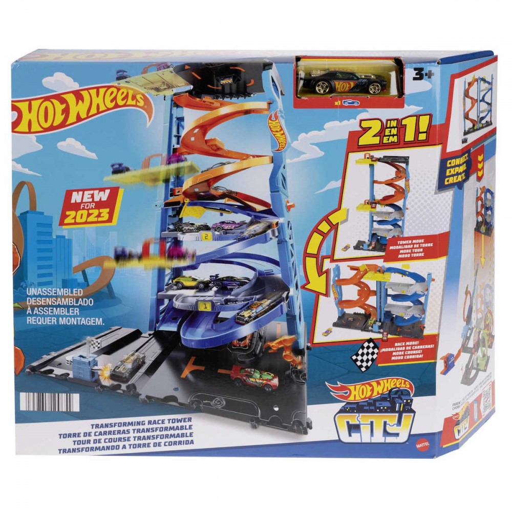 HOT WHEELS CITY ΠΥΡΓΟΣ ΤΑΧΥΤΗΤΑΣ ΜΕΤΑΣΧΗΜΑΤΙΖΟΜΕΝΟΣ 2 ΣΕ 1 (HKX43)