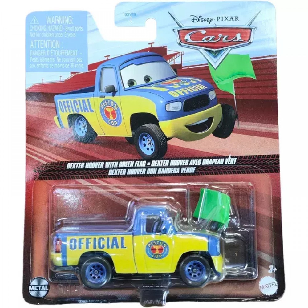 CARS 3  ΑΥΤΟΚΙΝΗΤΑΚΙ DEXTER HOOVER WITH GREEN FLAG (HKY57)