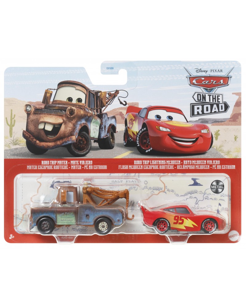 CARS ΑΥΤΟΚΙΝΗΤΑΚΙΑ ΣΕΤ ΤΩΝ 2 ROAD TRIP MATER & ROAD TRIP LIGHTNING MCQUEEN (HLH57)