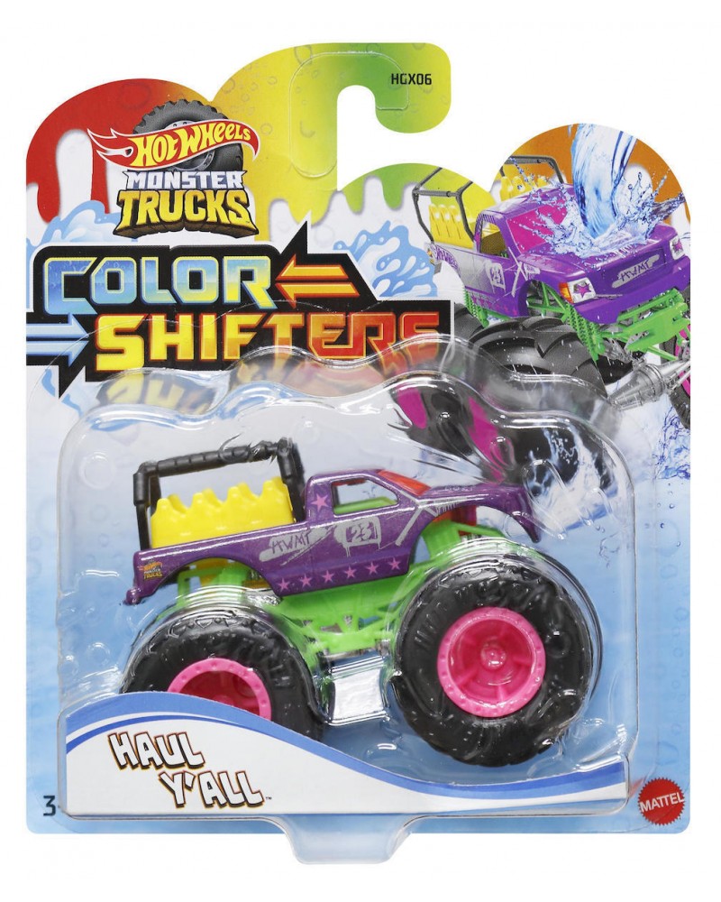 HOT WHEELS MONSTER TRUCKS COLOR SHIFTERS HAUL Y'ALL (HMH35)