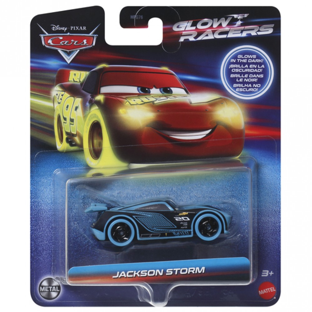 CARS ΑΥΤΟΚΙΝΗΤΑΚΙ GLOW RACERS JACKSON STORM (HPG82)