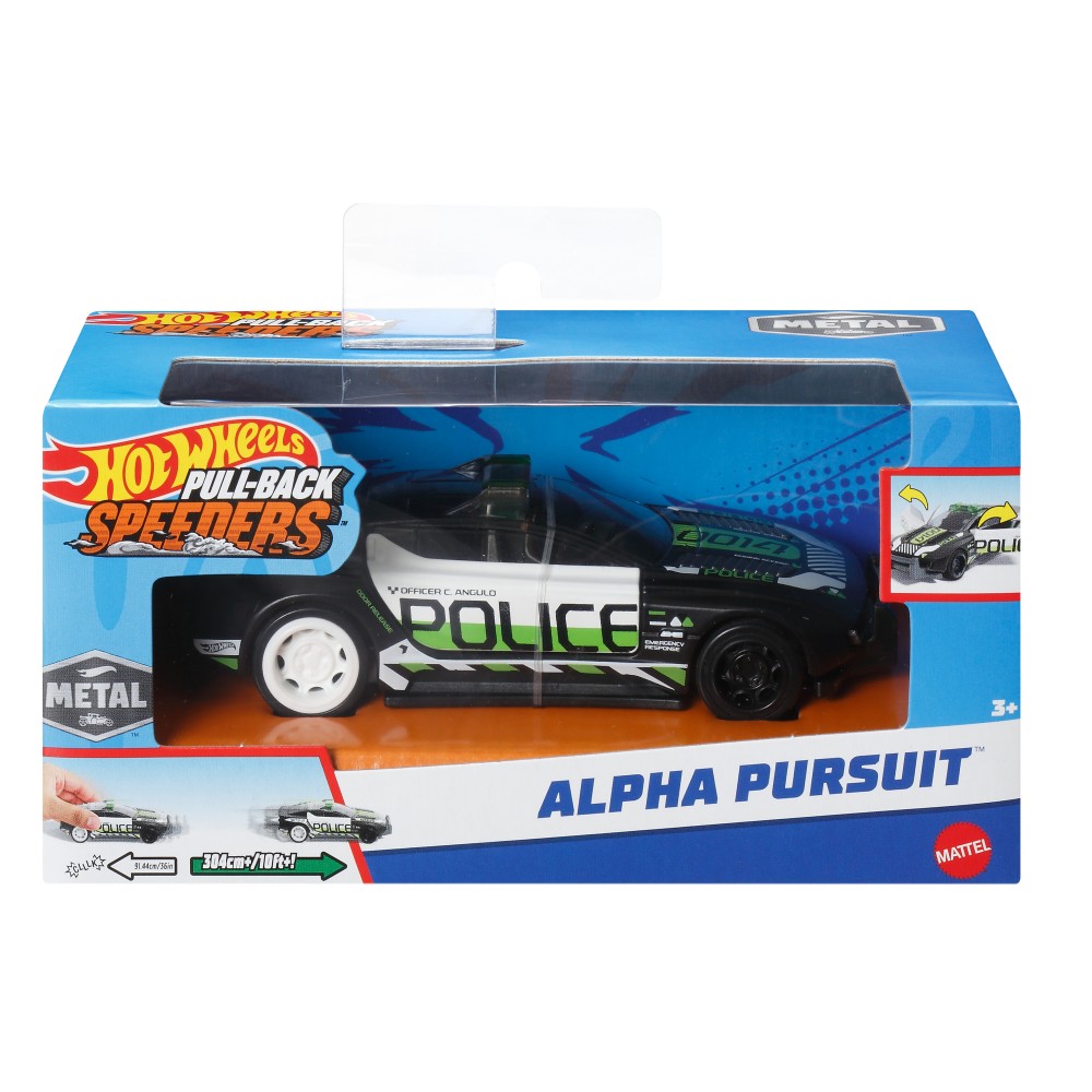 HOT WHEELS ΑΥΤΟΚΙΝΗΤΑΚΙΑ PULL BACK ALPHA PURSUIT (HPR85)