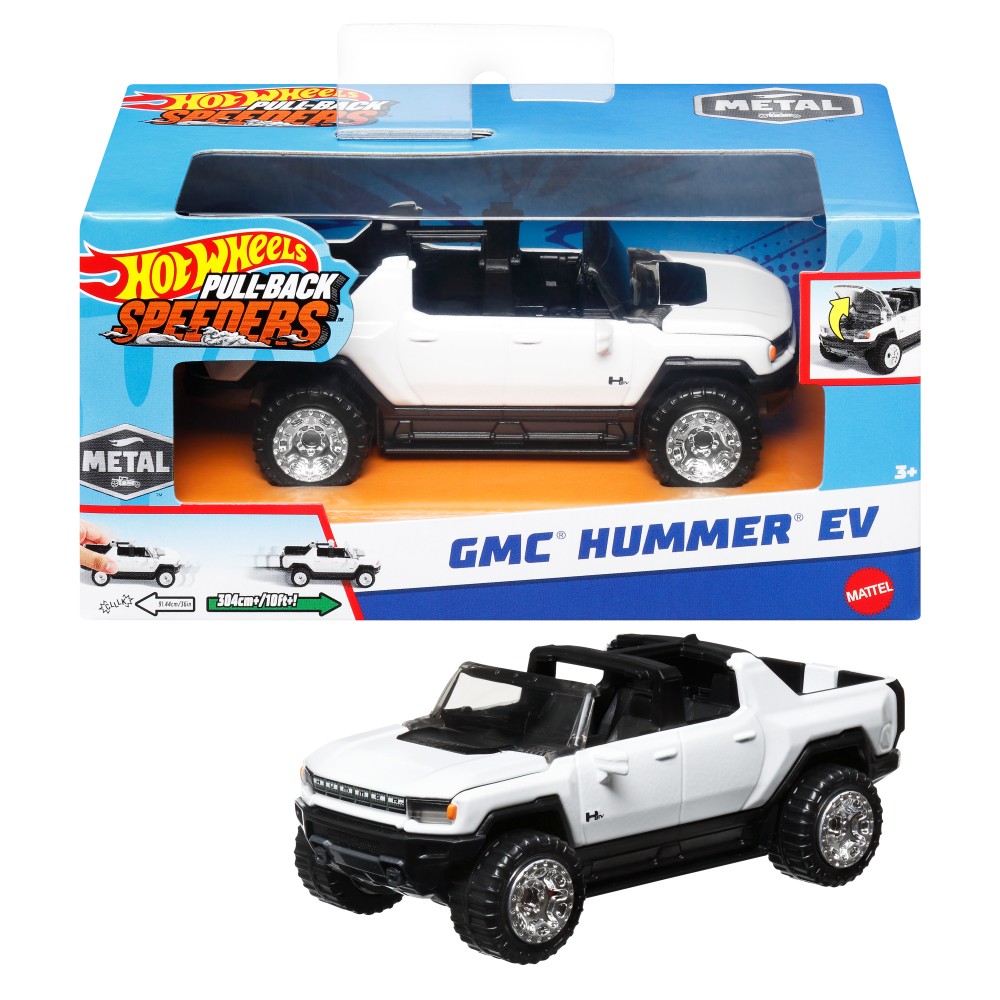 HOT WHEELS ΑΥΤΟΚΙΝΗΤΑΚΙΑ PULL BACK GMC HUMMER EV (HPR86)