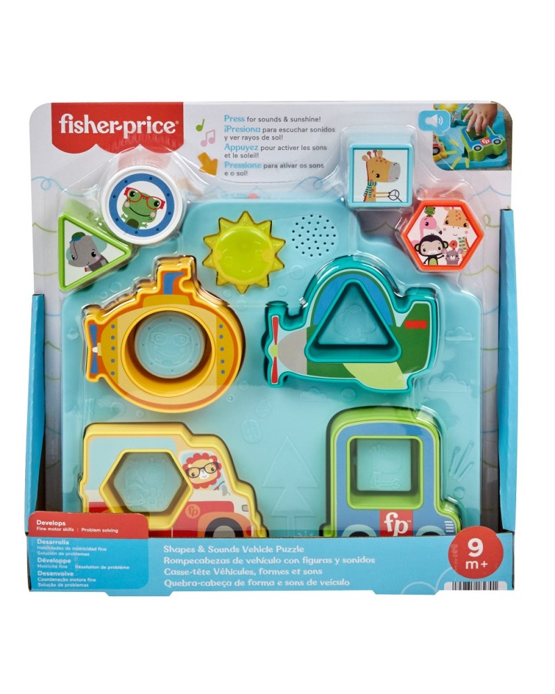 FISHER PRICE ΠΑΖΛ ΟΧΗΜΑΤΩΝ ΜΕ ΣΧΗΜΑΤΑ ΚΑΙ ΗΧΟΥΣ (HRP31)