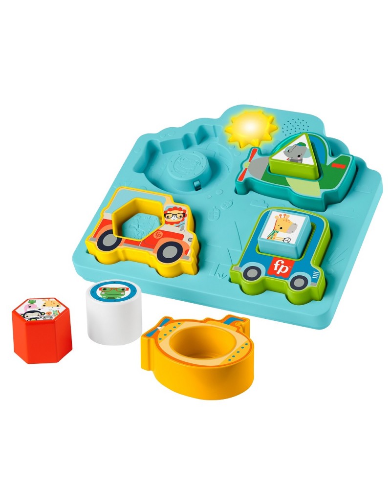 FISHER PRICE ΠΑΖΛ ΟΧΗΜΑΤΩΝ ΜΕ ΣΧΗΜΑΤΑ ΚΑΙ ΗΧΟΥΣ (HRP31)