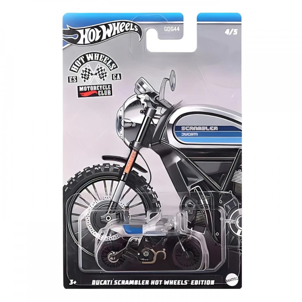 HOT WHEELS MOTORCYCLE CLUB DUCATI SCRAMBLER (HRR93)