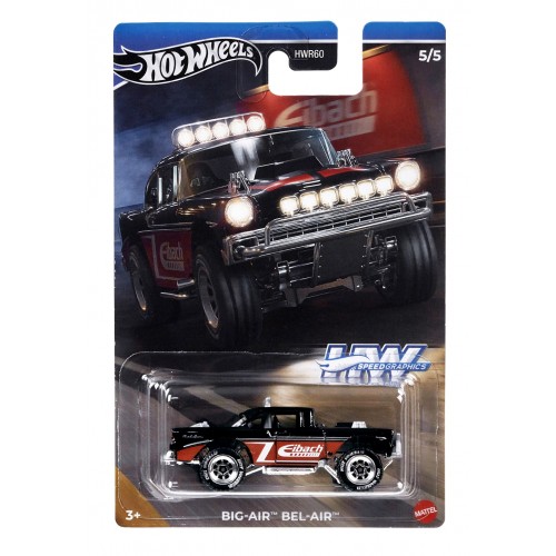 HOT WHEELS ΑΥΤΟΚΙΝΗΤΑΚΙΑ  ΑΥΤΟΚΙΝΗΤΟΒΙΟΜΗΧΑΝΙΕΣ SPEED GRAPHICS BIG-AIR BEL-AIR (HRT05)