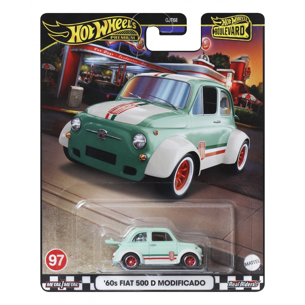 HOT WHEELS PREMIUM BOULEVARD ΑΥΤΟΚΙΝΗΤΑΚΙΑ ΣΥΛΛΕΚΤΙΚΑ '60 FIAT 500 D MODIFICADO (HRT65)