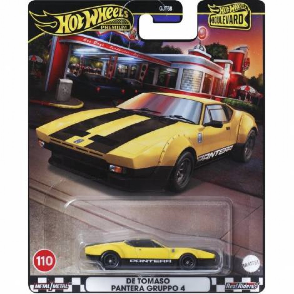 HOT WHEELS PREMIUM BOULEVARD DE TOMASO PANTERA GRUPPO 4 (HRT75)