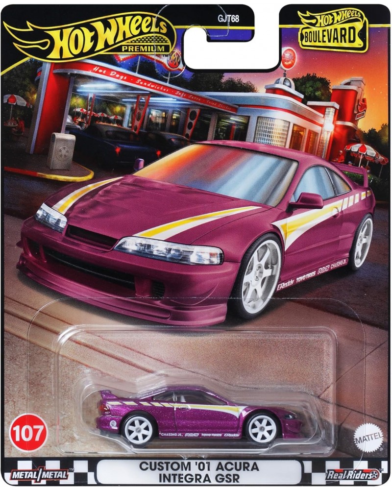 HOT WHEELS PREMIUM BOULEVARD CUSTOM 01 ACURA INTERGA GSR (HRT77)